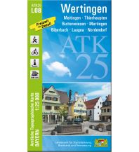 Hiking Maps Bavaria ATK25-L08 Wertingen (Amtliche Topographische Karte 1:25000) LDBV