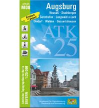 Wanderkarten Bayern ATK25-M08 Augsburg (Amtliche Topographische Karte 1:25000) LDBV