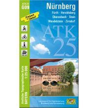 Wanderkarten ATK25-G09 Nürnberg (Amtliche Topographische Karte 1:25000) LDBV