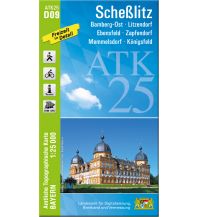 Hiking Maps Bavaria ATK25-D09 Scheßlitz (Amtliche Topographische Karte 1:25000) LDBV