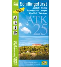 Hiking Maps Bavaria Bayerische ATK25-H05, Schillingsfürst 1:25.000 LDBV