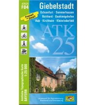 Wanderkarten Deutschland ATK25-F04 Giebelstadt (Amtliche Topographische Karte 1:25000) LDBV