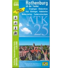 Wanderkarten Deutschland ATK25-G05 Rothenburg ob der Tauber (Amtliche Topographische Karte 1:25000) LDBV