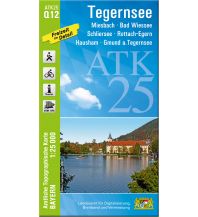 Wanderkarten Bayern Bayerische ATK25-Q12, Tegernsee 1:25.000 LDBV
