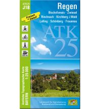 Wanderkarten Bayern Bayerische ATK25-J18, Regen 1:25.000 LDBV