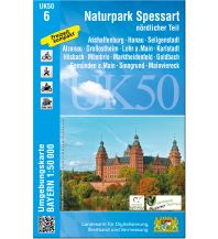 Hiking Maps Bavaria Bayerische UK50-6, Naturpark Spessart - nördlicher Teil 1:50.000 LDBV