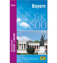 Reise ÜK500 Amtliche Übersichtskarte von Bayern 1:500000 / ÜK500 Übersichtskarte von Bayern 1:500000 LDBV