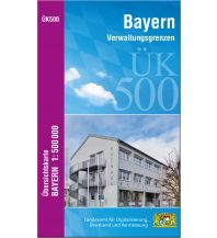 Straßenkarten Deutschland ÜK500 Amtliche Übersichtskarte von Bayern 1:500000 / ÜK500 Übersichtskarte von Bayern 1:500000 LDBV