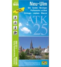 Hiking Maps Bavaria Bayerische ATK25-M05, Neu-Ulm 1:25.000 LDBV