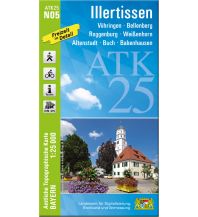 Hiking Maps Bavaria Bayerische ATK25-N05, Illertissen 1:25.000 LDBV