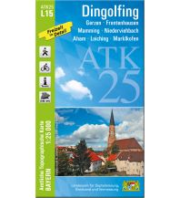 Hiking Maps Bavaria Bayerische ATK25-L15, Dingolfing 1:25.000 LDBV