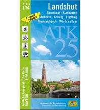 Hiking Maps Bavaria Bayerische ATK25-L14, Landshut 1:25.000 LDBV