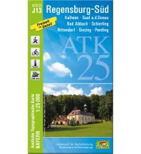 Wanderkarten Bayern Bayerische ATK25-J13, Regensburg Süd 1:25.000 LDBV