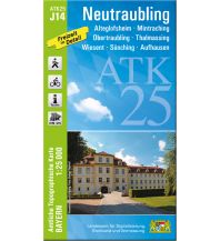 Hiking Maps Bavaria Bayerische ATK25-J14, Neutraubling 1:25.000 LDBV