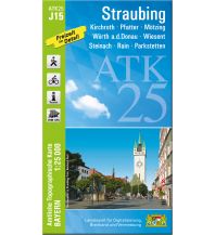 Hiking Maps Bavaria Bayerische ATK25-J15, Straubing 1:25.000 LDBV