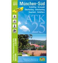 Wanderkarten Bayern Bayerische ATK25-O11, München-Süd 1:25.000 LDBV