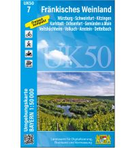 Hiking Maps Bavaria UK50-7 Fränkisches Weinland 1:50.000 LDBV