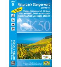 Hiking Maps Bavaria UK50-9 Naturpark Steigerwald, südlicher Teil 1:50.000 LDBV