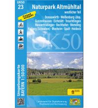 Hiking Maps Bavaria UK50-23 Naturpark Altmühltal westlicher Teil LDBV
