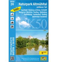 Hiking Maps Bavaria UK50-24 Naturpark Altmühltal mittlerer Teil 1:50.000 LDBV