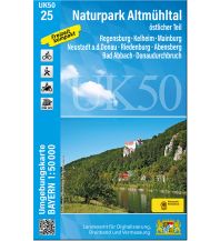 Hiking Maps Bavaria UK50-25 Naturpark Altmühltal - östlicher Teil 1:50.000 LDBV