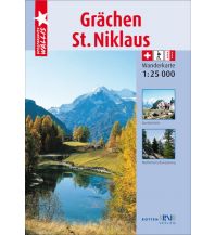 Wanderkarten Schweiz & FL Rotten-Wanderkarte 4, Grächen, St. Niklaus 1:25.000 Rotten-Verlag AG