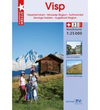 Wanderkarten Schweiz & FL Rotten-Wanderkarte 8, Visp 1:25.000 Rotten-Verlag AG