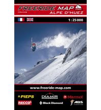 Skitourenkarten Freeride Map Alpe d'Huez 1:50.000 Outkomm