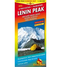 Hiking Maps Asia Bergsteigerkarte Lenin Peak 1:100.000 Gecko Maps
