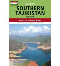 Straßenkarten Asien Southern Tajikistan Gecko Maps