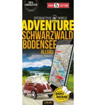 Straßenkarten Interactive Mobile ADVENTUREMAP Schwarzwald Bodensee Allgäu High 5 Edition AG