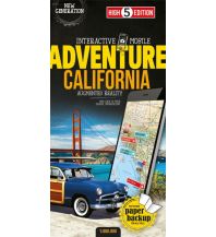Straßenkarten Interactive Mobile ADVENTUREMAP Kalifornien High 5 Edition AG