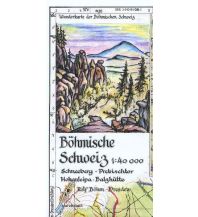 Wanderkarten Böhm-Wanderkarte Tschechien - Böhmische Schweiz 1:40.000 Kartographischer Verlag Böhm