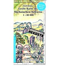 Wanderkarten Tschechien Große Karte der Sächsischen Schweiz 1:30.000 Kartographischer Verlag Böhm