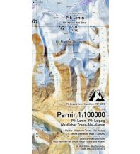 Wanderkarten Asien Böhm-Trekkingkarte Kirgisien / Tadschikistan - Pamir 1:100.000 Kartographischer Verlag Böhm