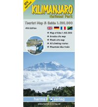 Wanderkarten Afrika Harms Tourist Map Kilimanjaro National Park 1:100.000 Harms IC
