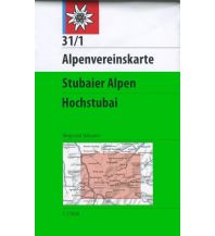 Skitourenkarten Alpenvereinskarte 31/1, Stubaier Alpen - Hochstubai 1:25.000 Österreichischer Alpenverein