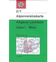 Hiking Maps Tyrol Alpenvereinskarte 2/1, Allgäuer & Lechtaler Alpen - West 1:25.000 Österreichischer Alpenverein