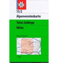 Ski Touring Maps Alpenvereinskarte 15/2, Totes Gebirge - Mitte 1:25.000 Österreichischer Alpenverein