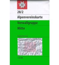 Hiking Maps Vorarlberg Alpenvereinskarte 28/2, Verwallgruppe Mitte 1:25.000 Österreichischer Alpenverein