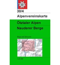 Ski Touring Maps Alpenvereinskarte 30/4, Ötztaler Alpen - Nauderer Berge 1:25.000 Österreichischer Alpenverein