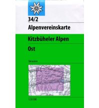Ski Touring Maps Alpenvereinskarte 34/2-Ski, Kitzbüheler Alpen - Ost 1:50.000 Österreichischer Alpenverein