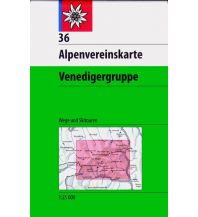 Ski Touring Maps Alpenvereinskarte 36, Venedigergruppe 1:25.000 Österreichischer Alpenverein