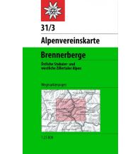 Wanderkarten Tirol Alpenvereinskarte 31/3, Brennerberge 1:50.000 Österreichischer Alpenverein