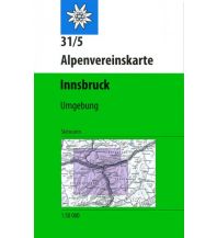 Ski Touring Maps Alpenvereinskarte 31/5-Ski, Innsbruck und Umgebung 1:50.000 Österreichischer Alpenverein