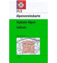 Skitourenkarten Alpenvereinskarte 31/2, Stubaier Alpen, Sellrain 1:25.000 Österreichischer Alpenverein