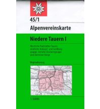 Wanderkarten Steiermark Alpenvereinskarte 45/1, Niedere Tauern 1 1:50.000 Österreichischer Alpenverein