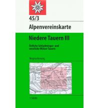 Wanderkarten Steiermark Alpenvereinskarte 45/3, Niedere Tauern 3 1:50.000 Österreichischer Alpenverein