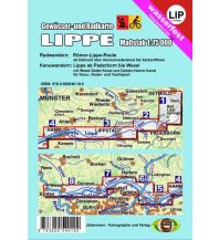 Canoeing Gewässer- und Radkarte Lippe Jübermann