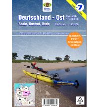 Canoeing Wassersport-Karte 7, Deutschland Ost 1:450.000 Jübermann